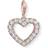Thomas Sabo Charm Club Heart Charm Pendant - Rose Gold/White
