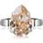 Caroline Svedbom Mini Drop Rhodium Plated Ring w. Silk Swarovski Crystals