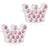 Blomdahl Brilliance Princess Earrings - White/Light Rose