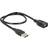DeLock ShapeCable USB A - USB A M-F 2.0 0.5m