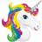 Amscan Foil Ballon SuperShape Rainbow Unicorn