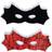 Great Pretenders Reversible Spider Bat Mask Red&Black
