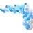 Ginger Ray Balloon Arch Kit Blue/White 70-pack