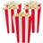 Amscan Popcorn Box Red/White 5-pack