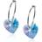 Blomdahl Heart Earrings - Silver/Blue