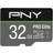 PNY Pro Elite microSDHC Class 10 UHS-I U3 V30 A1 100/90MB/s 32GB +Adapter
