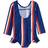 Mini Rodini Stripe UV Swimsuit - Blue (2028010360)