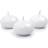PartyDeco Lanterns And Decor Candle Floating Disc White 50-pack