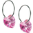 Blomdahl Heart Earrings - Silver/Rose