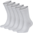 Frank Dandy Bamboo Solid Crew Socks 5-pack - White
