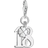 Thomas Sabo Charm Club Lucky Number 18 Charm Pendant - Silver