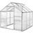 tectake Greenhouse 3.7m² Aluminium Polycarbonate