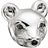 Thomas Sabo Mouse Bead Charm - Silver/Black
