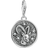 Thomas Sabo Charm Club Zodiac Sign Capricorn Charm Pendant - Silver/White