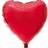 Hisab Joker Foil Ballon Big Heart Red