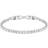 Swarovski Tennis Deluxe Bracelet - Silver/Transparent