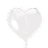Hisab Joker Foil Ballon Heart White