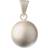 Babylonia Bola Plain Frosted Pendant - Silver