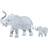 Hcm-Kinzel Crystal Puzzle Pair of Elephants 46 Bitar