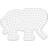 Hama Beads Midi Pearl Plate Elephant 48391