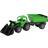 Plasto Tractor with Front Loader & Trailer Green
