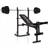 Gymstick Exercise Bench with Weight & Barbell 58kg