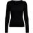 Only Long Sleeved Rib Pullover - Black