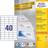 Avery Multipurpose General-use Labels 48.5x25.4cm