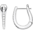 Thomas Sabo Classic Hoop Earrings - Silver/White
