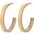 Edblad Monaco Small Earrings - Gold/Transparent