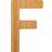 Small Foot ABC Bamboo Letter F