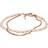 Fossil Semi Precious Double Chain Bracelet - Rose Gold/Pink