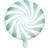 PartyDeco Foil Ballons Candy White/Mint