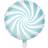 PartyDeco Foil Ballons Candy White/Light Blue