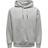 Only & Sons Solid Hoodie - Gray/Light Gray Melange