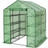 tectake Greenhouse with Tarpaulin 2.1m² Rostfritt stål Plast
