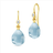 Julie Sandlau Prima Ballerina Earrings - Gold/Ocean Blue/Transparent