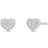 Julie Sandlau Pure Heart Earrings - Silver/Transparent