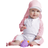 Sunseal Baby Flaphat - Pastel Pink/White