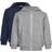 Minymo Sweat Jacket With Hood 2-Pack - Grey Melanga (5752-131)