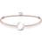 Horseshoe Bracelet - Silver/Biege