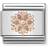 Nomination Composable Classic Link Snowflake Charm - Silver/Rose Gold/Transparent