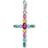 Thomas Sabo Cross Charm Pendant - Silver/Multicolour