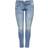 Only Coral Slim Destroy Skinny Fit Jeans - Blue/Medium Blue Denim