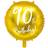 PartyDeco Foil Ballons 90th Birthday Gold/White