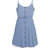 Vero Moda Flicka Strap Short Dress - Blue/Light Blue