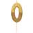 Talking Tables Decor We Heart Birthdays Number Candle 0 Gold