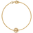 Tory Burch Miller Pavé Chain Bracelet - Gold/Transparent