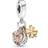 Pandora Horseshoe Clover & Ladybird Dangle Charm - Silver/Gold/Rose Gold/Transparent