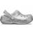 Crocs Kid's Classic Glitter Lined Clog - Silver/Silver